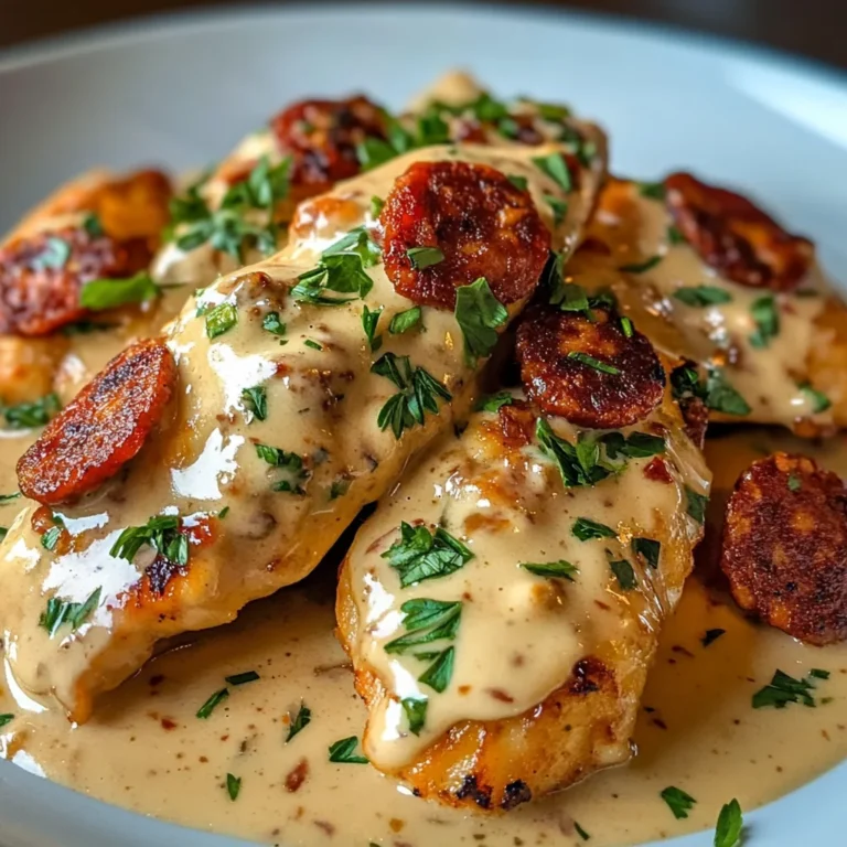Aiguillettes de Poulet, Sauce Crémeuse au Chorizo
