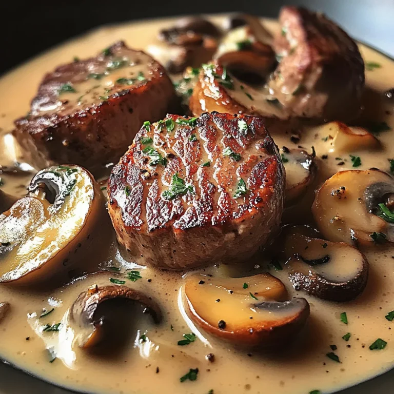 Blanquette de Filet Mignon de boeuf aux Champignons