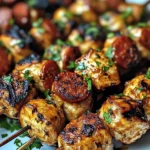 Brochettes de Poulet au Chorizo & Herbes