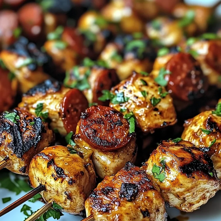 Brochettes de Poulet au Chorizo & Herbes