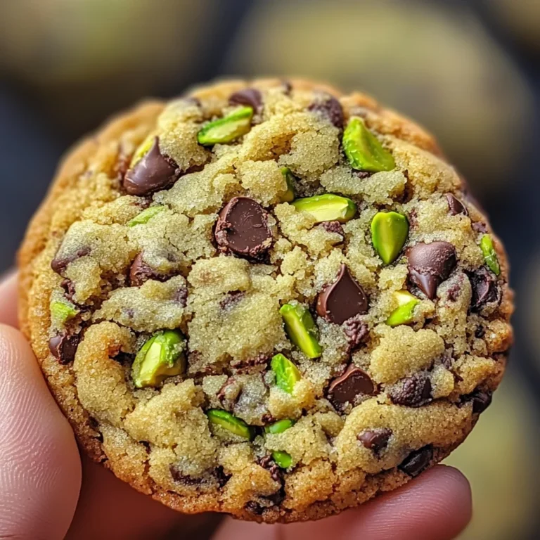 Cookies pistache et pépites de chocolat noir