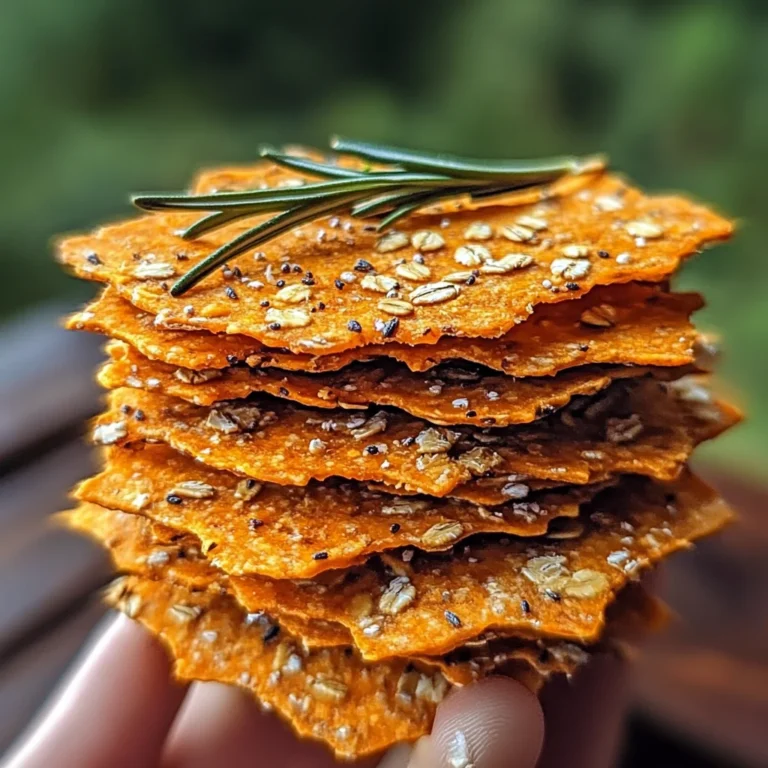 Crackers de patate douce, romarin et avoine