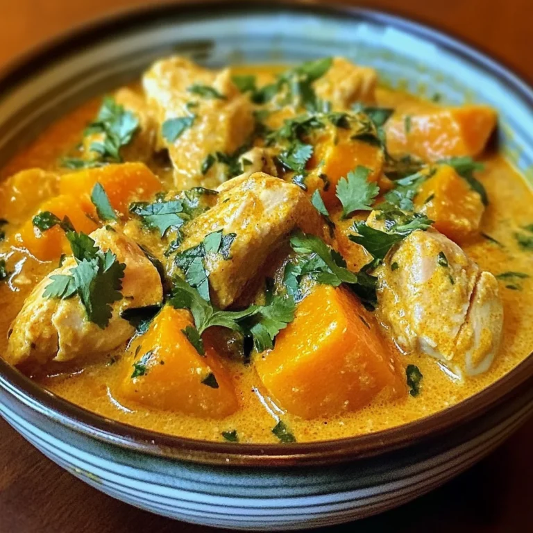 Curry onctueux de poulet et butternut