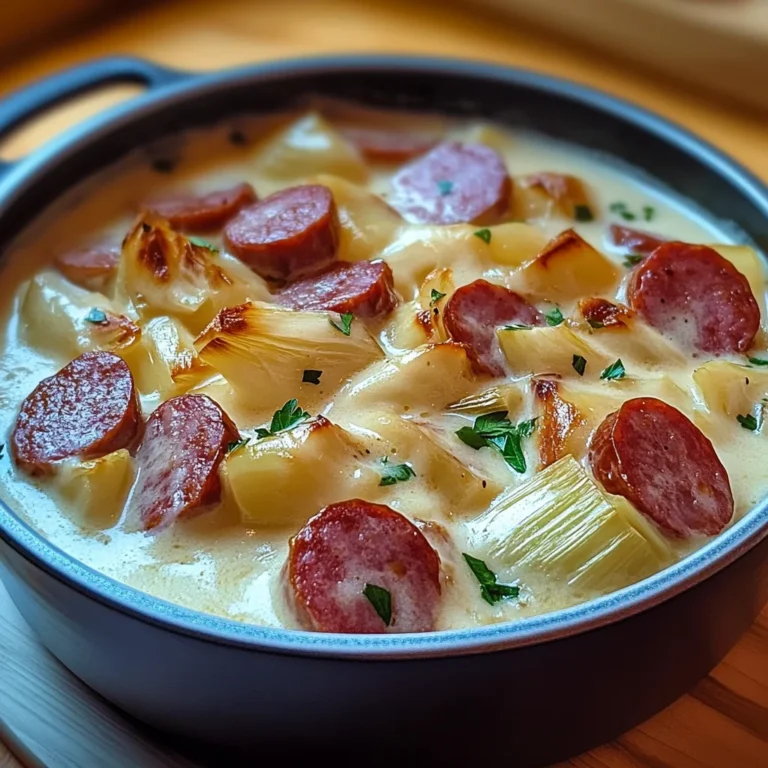 Fondue d’Endives Crémeuse aux Saucisses Fumées