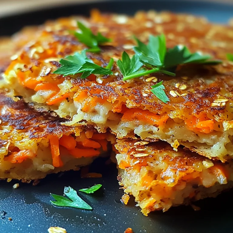 Galettes aux Carottes et Flocons d'Avoine