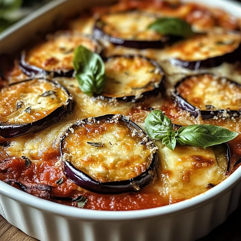 Gratin d’aubergines savoureux