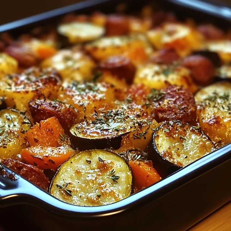 Gratin de légumes au paprika et chorizo