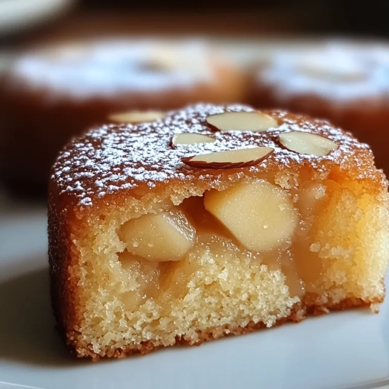 Moelleux aux amandes et compote de pommes