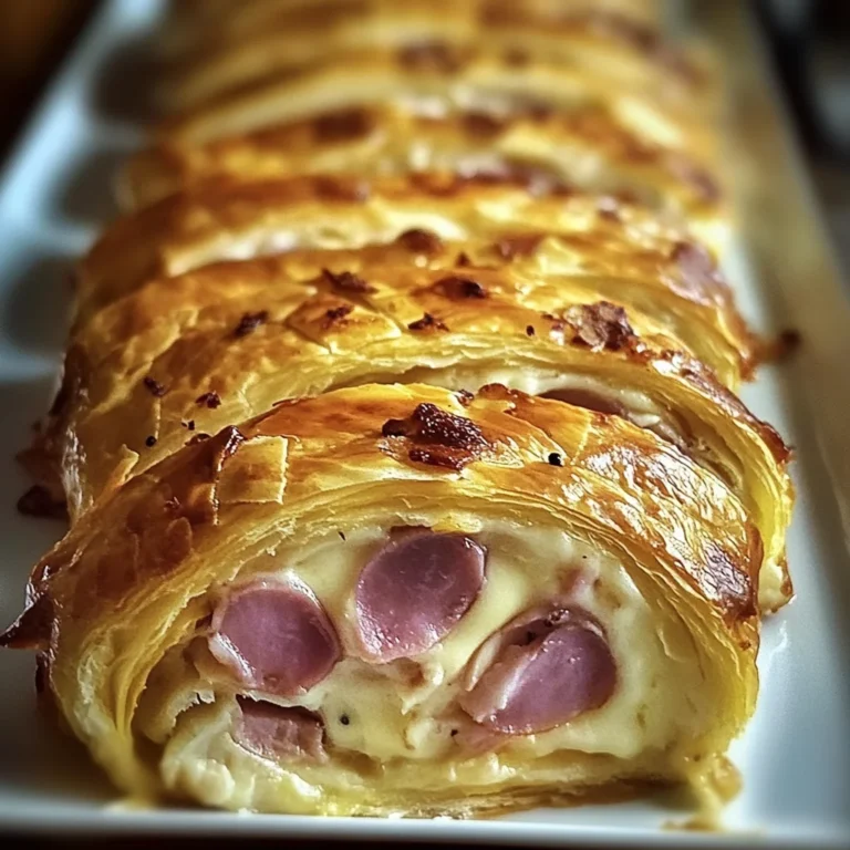 Roulé apéritif au jambon de poulet et fromage