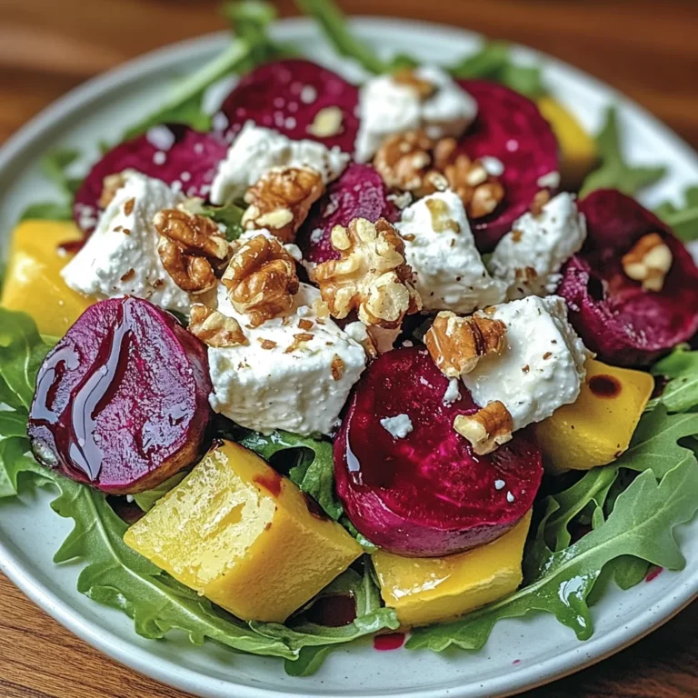 Salade de Betterave, Chèvre & Noix