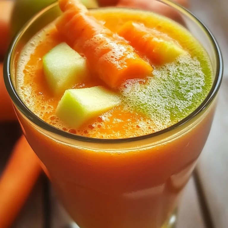 Smoothie détox pomme carotte