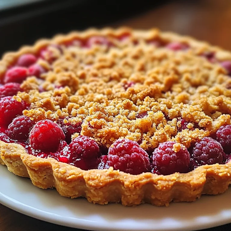Tarte Crumble aux Framboises