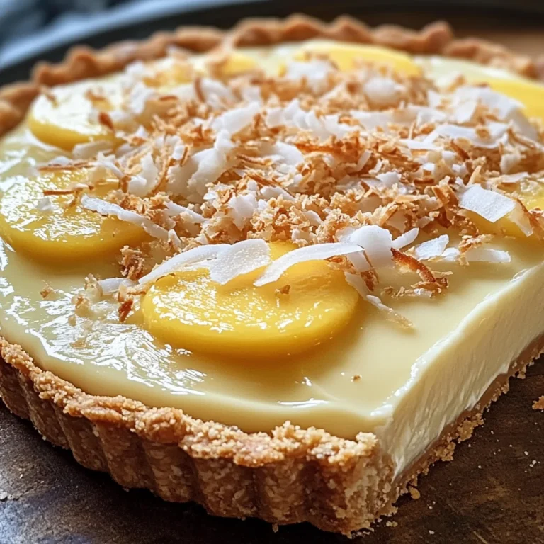 Tarte Paradisiaque à la Crème Coco