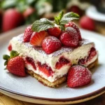 Tiramisu gourmand aux fraises