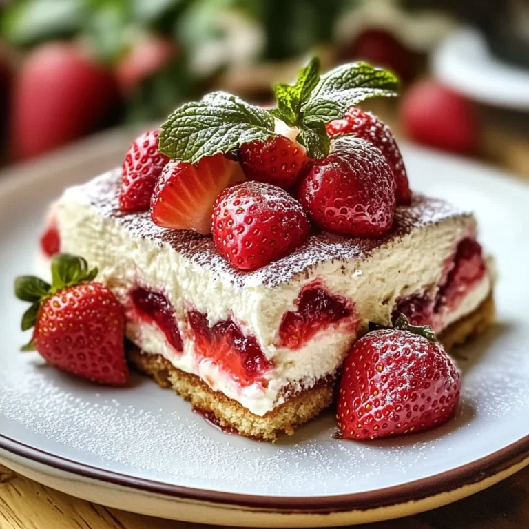 Tiramisu gourmand aux fraises