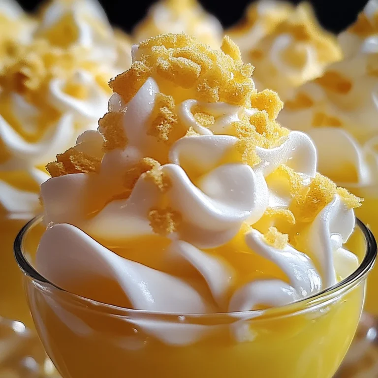 Verrines Citron & Meringue Croquante