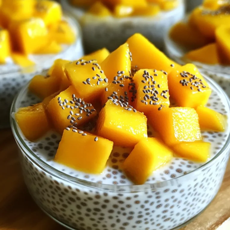 Chia coco mangue petit déj
