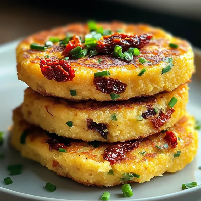 Galettes de Polenta aux Tomates Séchées