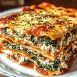 Lasagnes Épinards Ricotta