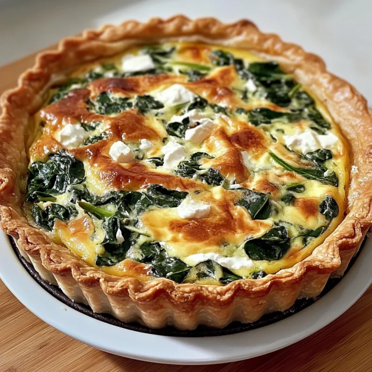 Quiche Boursin épinards maison