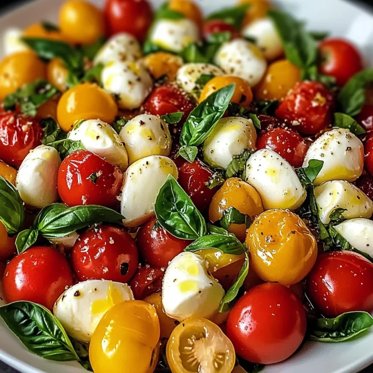 Salade Caprese Crémeuse