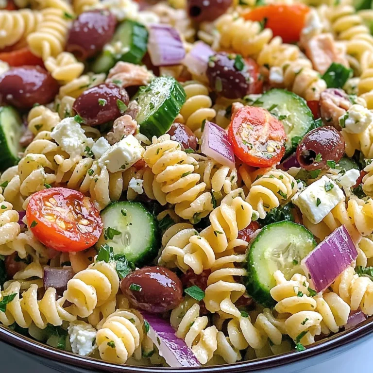 Salade de pâtes méditerranéenne