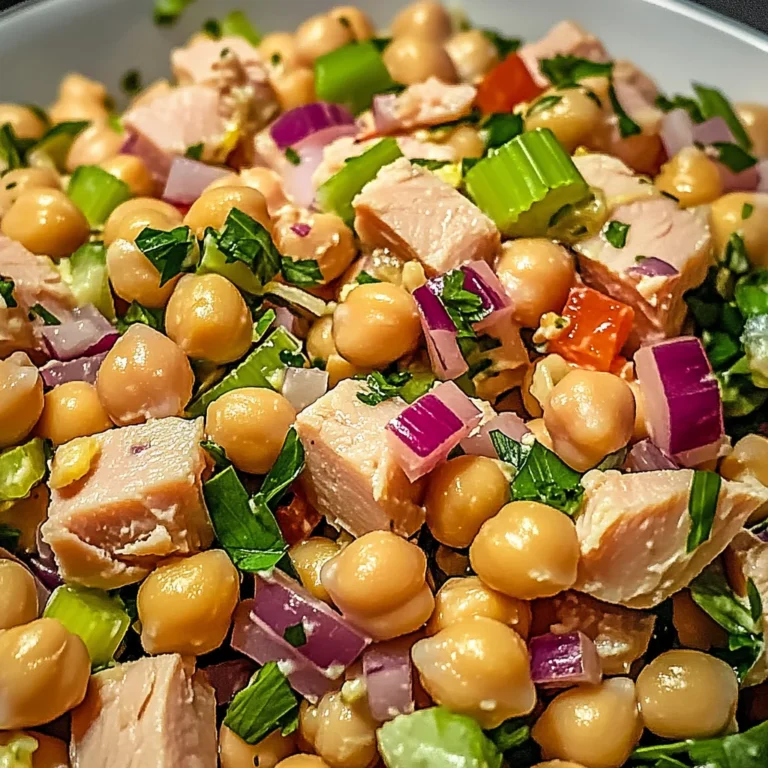 Salade rapide pois chiches thon