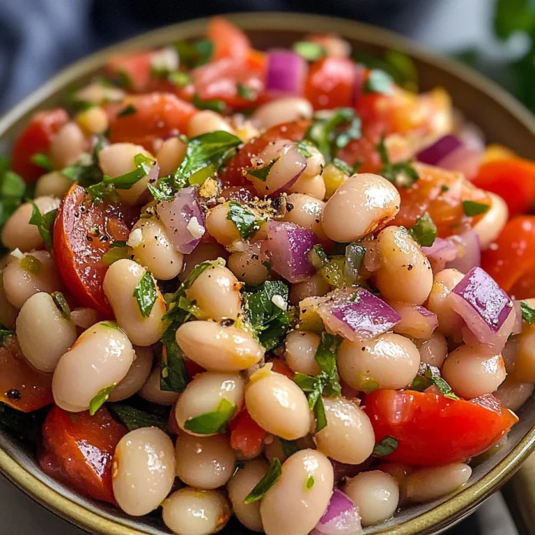 Salade turque haricots blancs