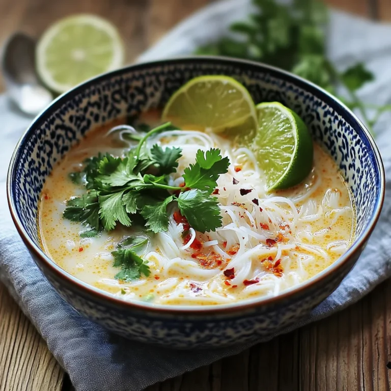 Soupe thaïe légère et parfumée