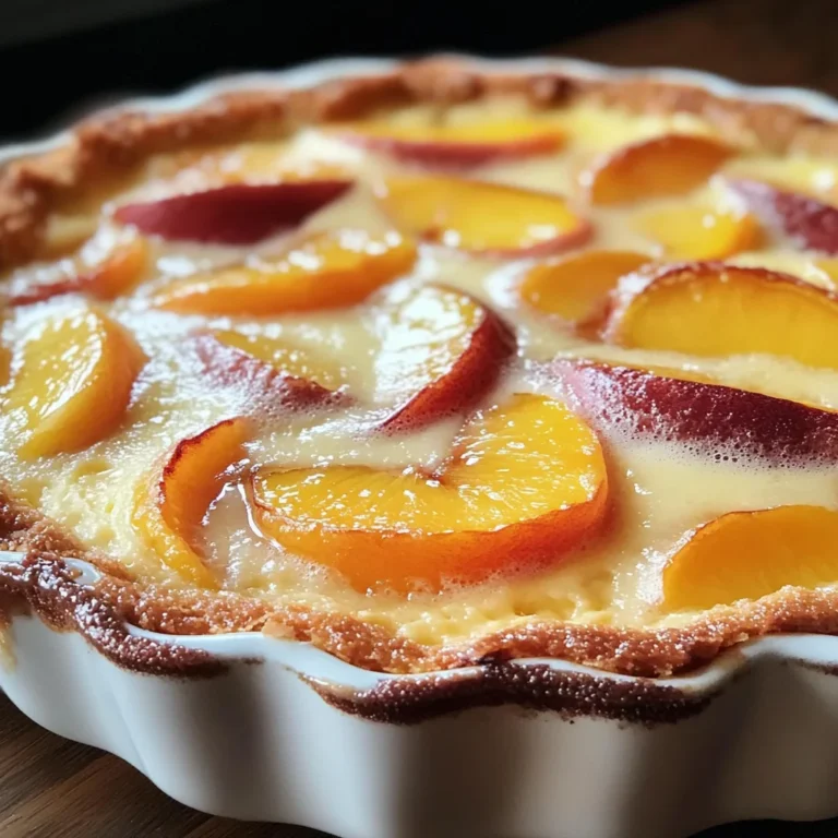 Clafoutis aux Pêches : Un Dessert Fruité et Fondant