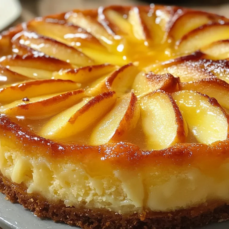 Gâteau flan aux pommes