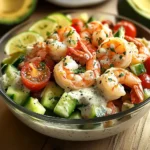 Salade Crevettes Sauce Crémeuse