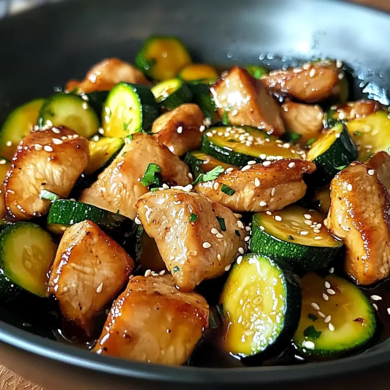 Sauté de Poulet et Courgette, Sauce Soja Gourmande et Parfumée
