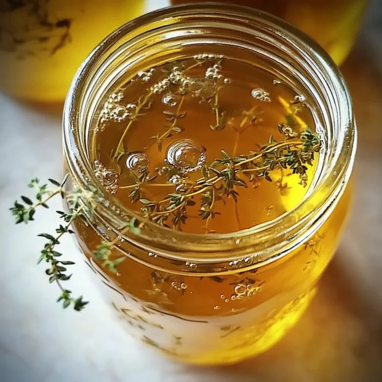 Sirop de Thym Maison