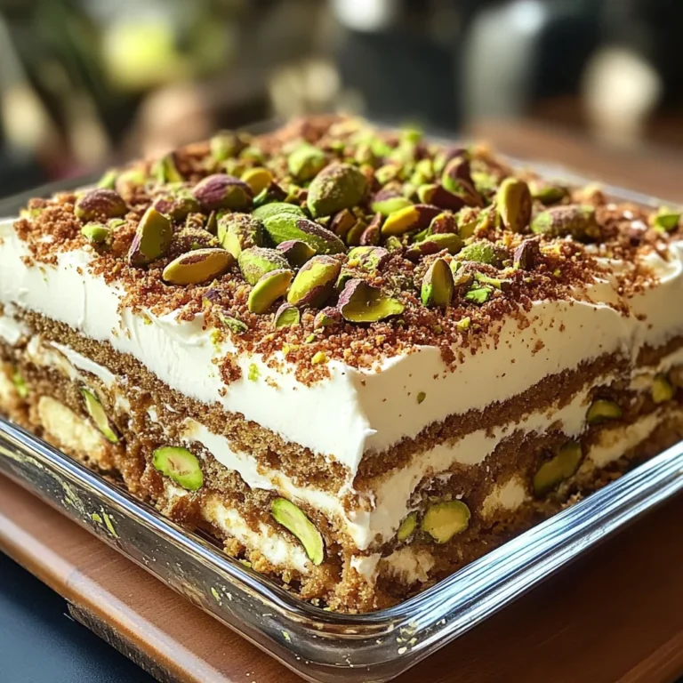 Tiramisu Pistache & Cassonade Caramélisée